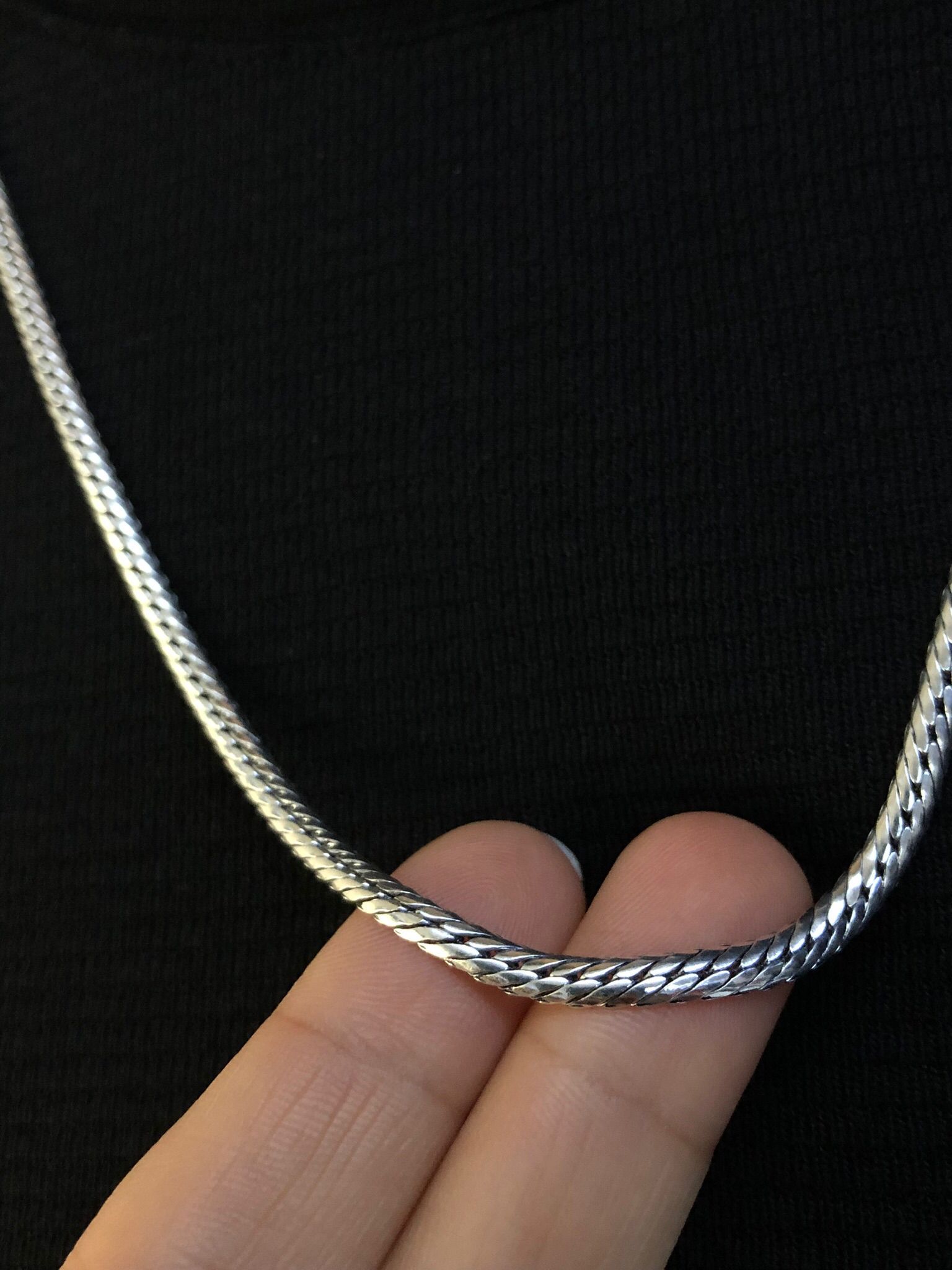 3.5mm İtalyan Bombeli Zincir 925 Gümüş • Işıklı Kutuda • Sevgiliye • Eşe • Babaya • Hediye Kolye