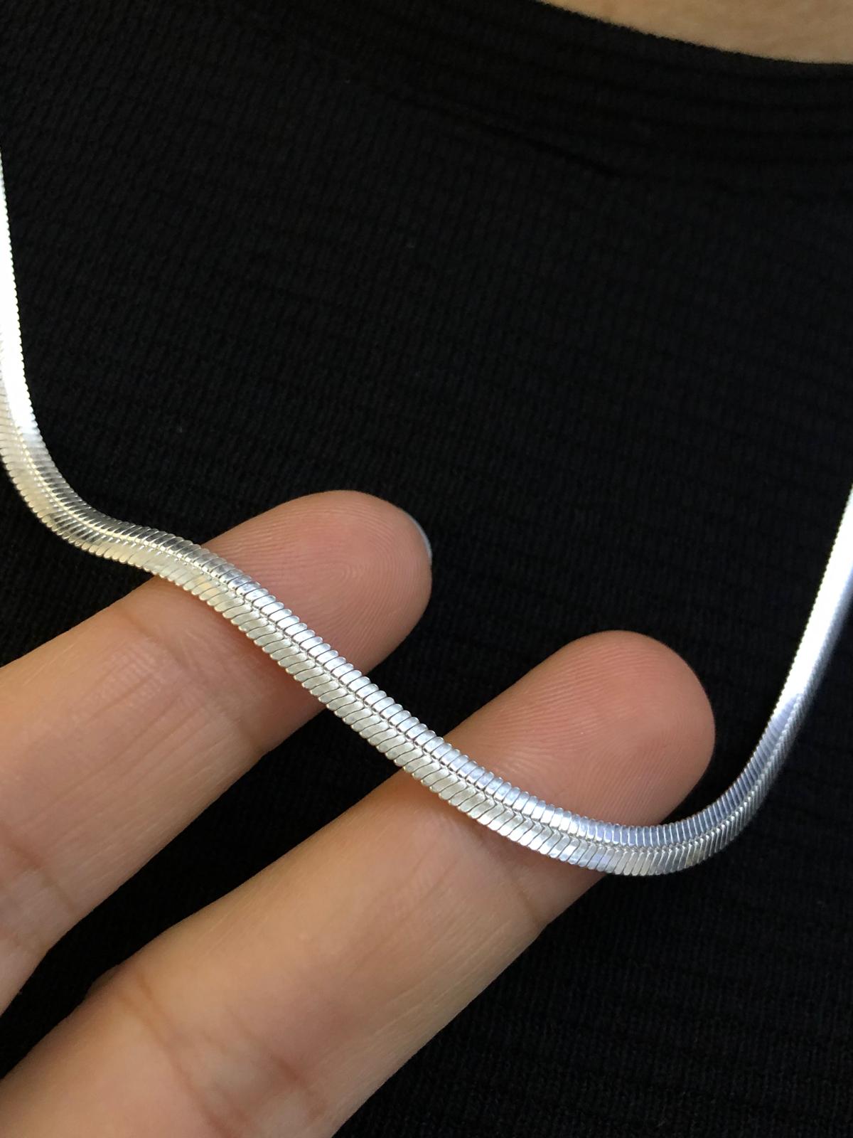3.5mm İtalyan Bombeli Ezme 925 Ayar Gümüş • Işıklı Kutuda • Sevgiliye • Eşe • Babaya • Kolye
