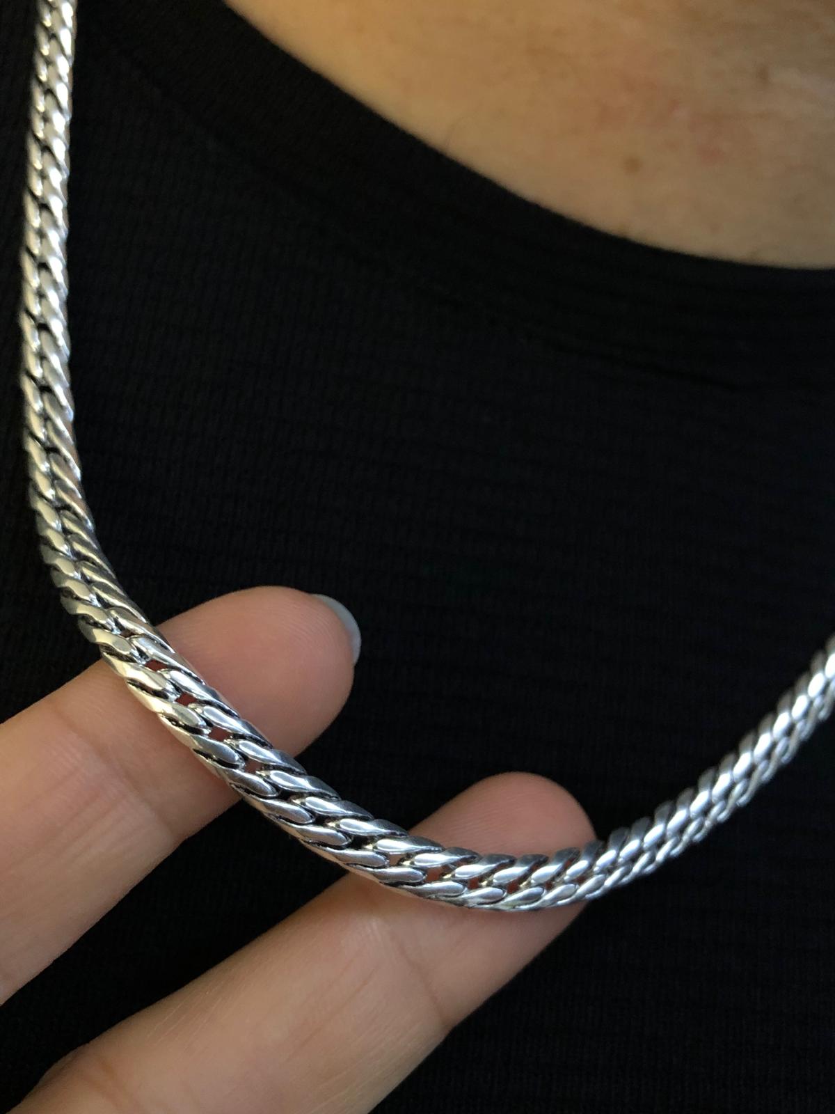 5mm İtalyan Bombeli Zincir 925 Gümüş • Işıklı Kutuda • Sevgiliye • Eşe • Babaya • Hediye Kolye