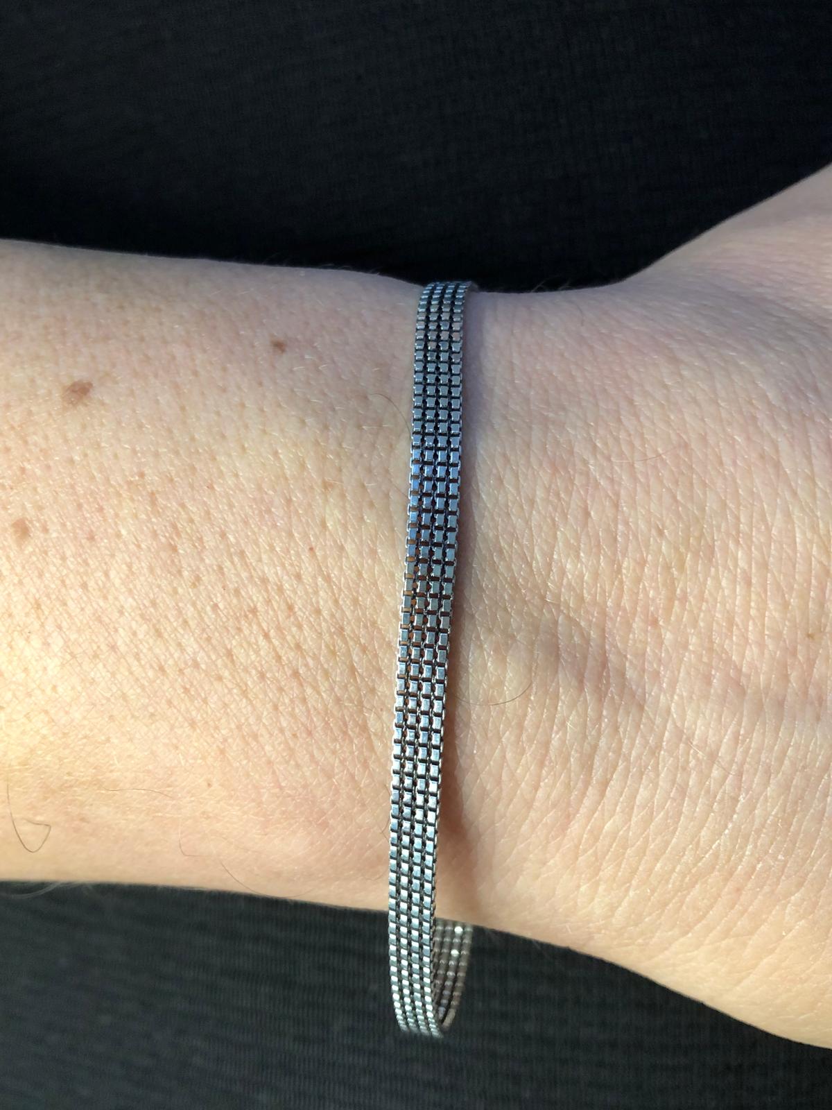 Erkek Gümüş Bileklik - 4mm Old Money Hasır Erkek Bileklik Made in İtaly Luxury Silver• Işıklı Kutuda