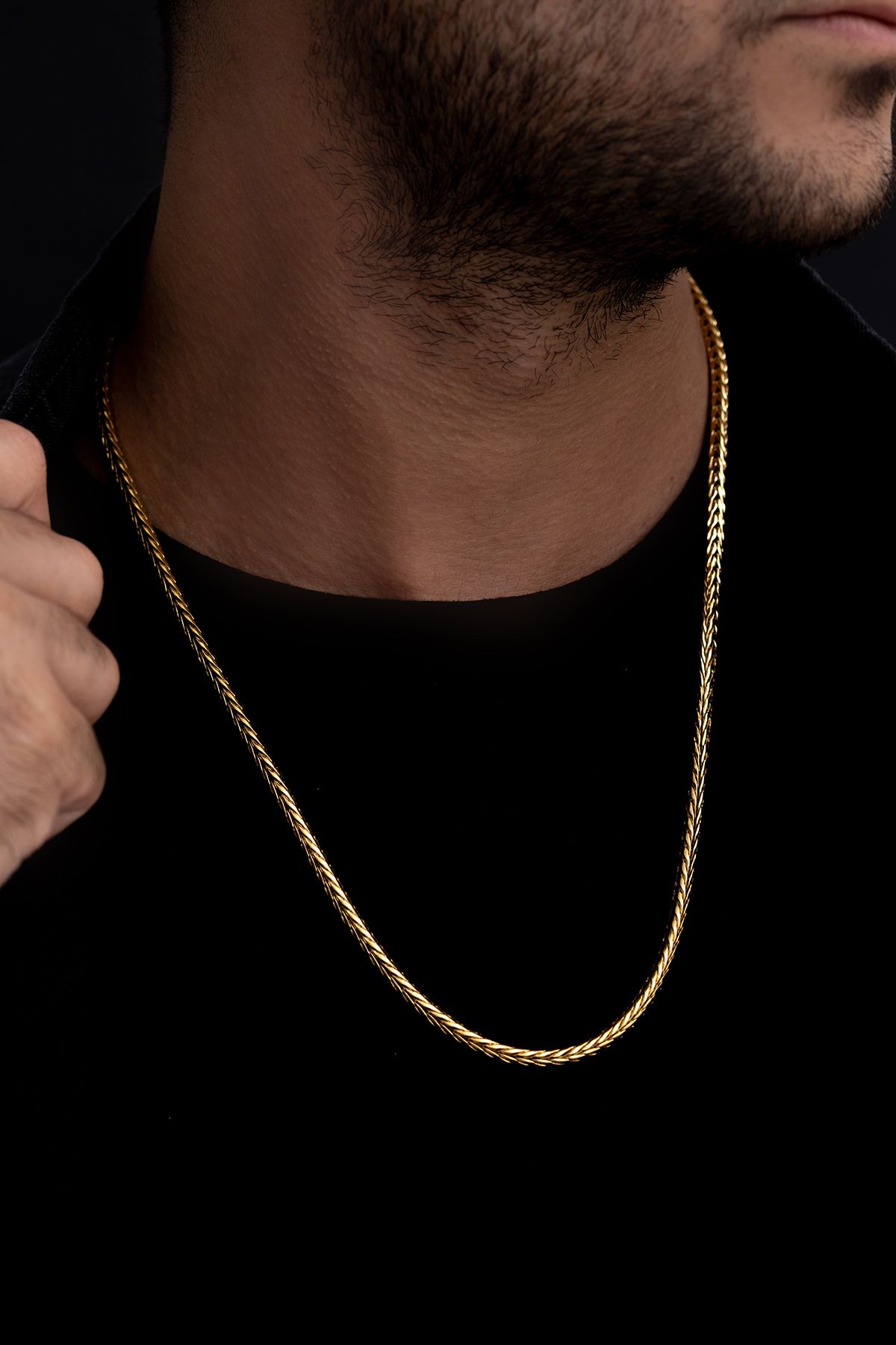 Vog Altın Kaplama Yılan (Snake)Model Çelik Sevgiliye,Eşe,Babaya,Arkadaşa Hediye Kolye