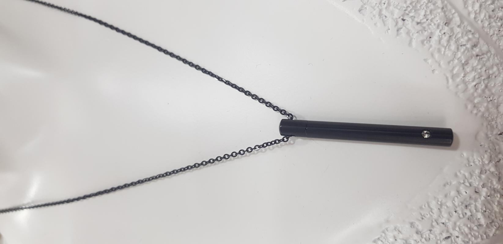 Silindir Çubuk Bar Unisex Kolye Kişiye