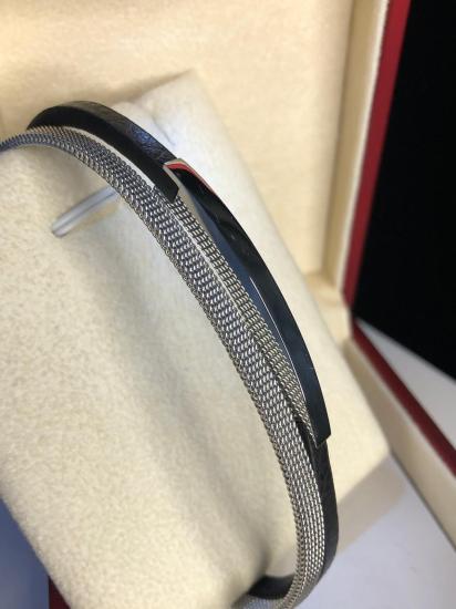 Altın Tasarım Kişiye Özel Erkek Çelik Bileklik • Işıklı Kutuda • Sevgiliye • Eşe • Babaya Kelepçe