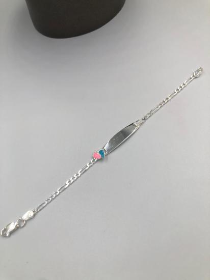 Vog İsim Yazılabilen Ayak Detay 925 Ayar Gümüş Hediyelik Çocuk Bebek Künyesi Bilekliği