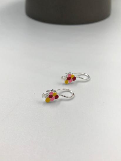 Vog Mine İşlemeli 925 Ayar Gümüş Uğur Böceği Model Hediyelik Çocuk,Bebek Küpesi