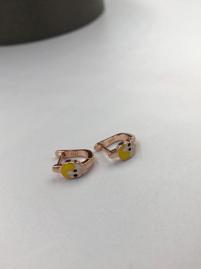 Vog Mine İşlemeli 925 Ayar Gümüş Tweety Cİv Civ Model Hediyelik Çocuk,Bebek Küpesi