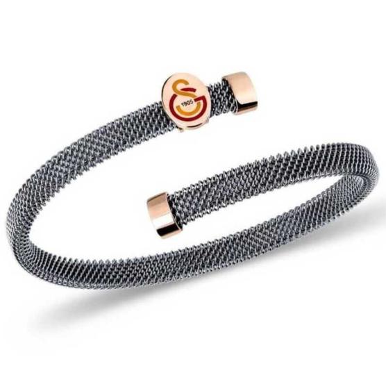 Vog Galatasaray Logolu Tasarım 925 Ayar Gümüş Sevgiliye,Babaya,Eşe,Arkadaşa Çelik Bileklik