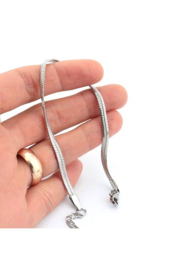 Vog Vip Özel Seri Italyan Çelik Erkek Model Sevgiliye.Arkafdaşa Gümüş Kaplama Orta Kalınlık Ezme Bileklik