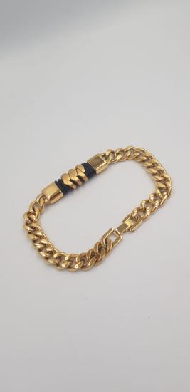 Vog Parigi 316l Paslanmaz Çelik Ve Yeşil Renk Model Şık Tasarım Erkek Bileklik 