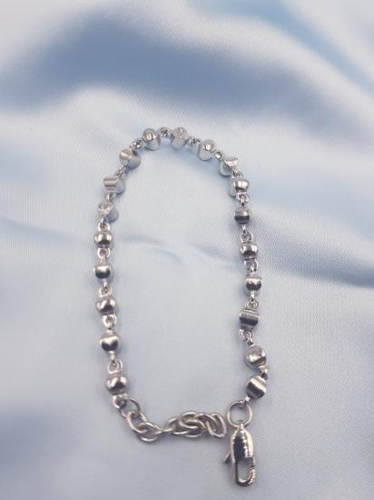 Vog  Paslanmaz Çelik Unisex Beyaz Renk Altın Tasarım Sevgiliye,Arkadaşa Hediye Bileklik