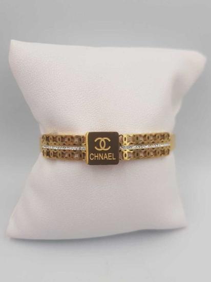 Vog Çelik Chanel (7) Model Taş İşlemeli Sevgiliye,Anneye,Arkadaşa Hediye Bileklik