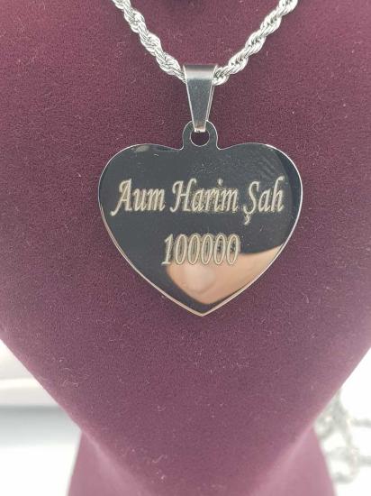 Vog Unisex Tılsımlı Aşk Mıknatısı Vashikaran Kalp Model Çelik Kolye