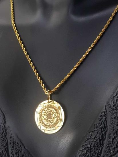 Vog Çift Yönlü Vashikaran&Sri Yantra Aşk,Para,Sağlık.Başarı,Şans Mıknatısı Çelik Kolye