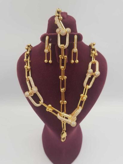 Vog Vip Çelik Xuping Model Tiffany&Co 3’Lü Set Sevgiliye,Anneye,Arkadaşa Kolye,Bileklik,Küpe