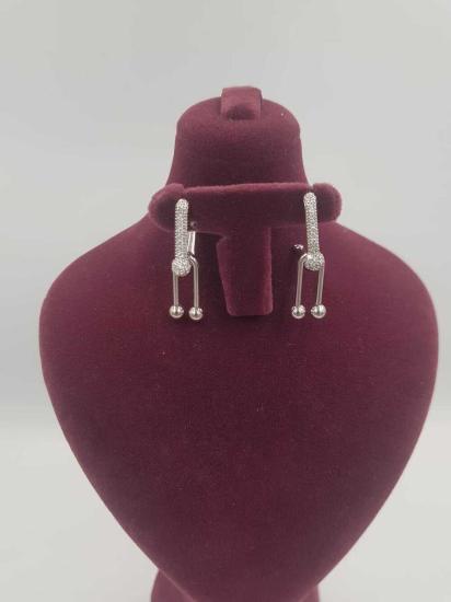 Vog Vip Çelik Xuping Model Tiffany&Co Taşlı Küpe Sevgiliye,Anneye,Arkadaşa Hediye Küpe