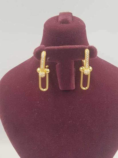 Vog Vip Çelik Xuping Model Tiffany&Co Taşlı Küpe Sevgiliye,Anneye,Arkadaşa Hediye Küpe