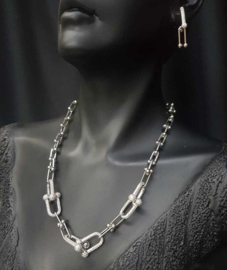 Vog Vip Çelik Xuping Model Tiffany&Co 3’Lü Set Sevgiliye,Anneye,Arkadaşa Kolye,Bileklik,Küpe
