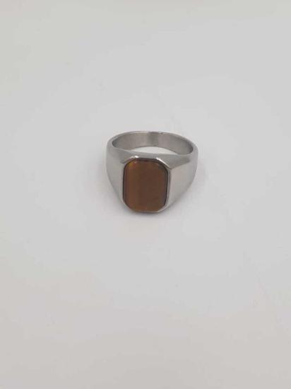 Vog Paslanmaz Çelik Kaplan Gözü Taşlı Sevgiliye,Babaya,Arkadaşa Hediye Yüzük