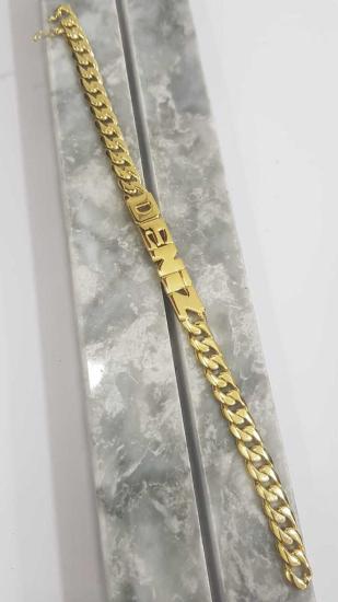 Deniz Yazılı Oynak Isim Künye 925 Gümüş  Işıklı Kutuda • Sevgiliye • Eşe • Anneye • Babaya Bileklik