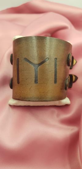 Vog Kayı Boyu Deri Çift Tokalı Sevgiliye,Arkadaşa Babaya Hediyelik Bileklik