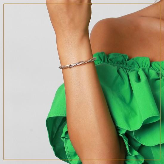 Vog Dorika 3’Lü Sarmal 3 Renkli Sevgiliye,Arkadaşa,Anneye Hediye 925 Ayar Gümüş Bileklik