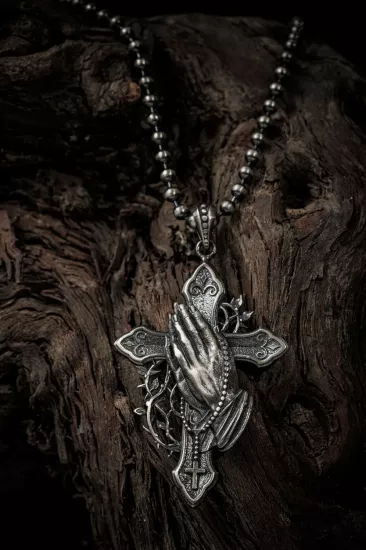 Vog Büyülü Haç Tılsımı 925 Ayar Gümüş Sevgiliye Eşe Babaya Hediye Kolye