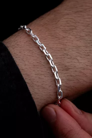 3.5mm Forse Model 925 Gümüş Bileklik • Sevgiliye • Eşe • Babaya Bileklik