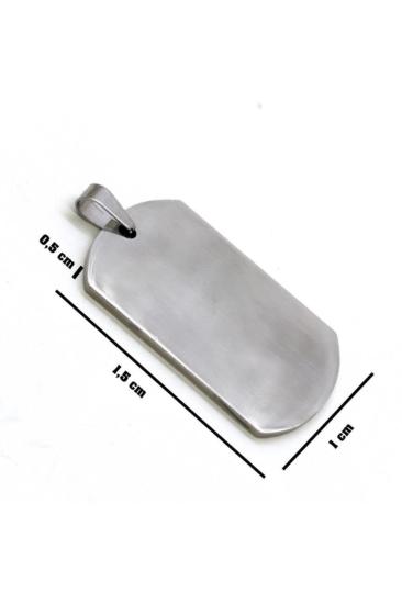  İsim Yazılan Asker Künyesi Dogtag Kolye - Paslanmaz Sevgiliye - Eşe - Babaya - Arkadaşa Çelik Kolye