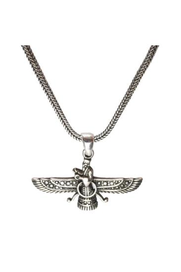 Ahura Mazda Unisex Küçük Boy 925 Ayar Gümüş Kolye - Sevgiliye - Eşe - Babaya - Arkadaşa Hediye Kolye