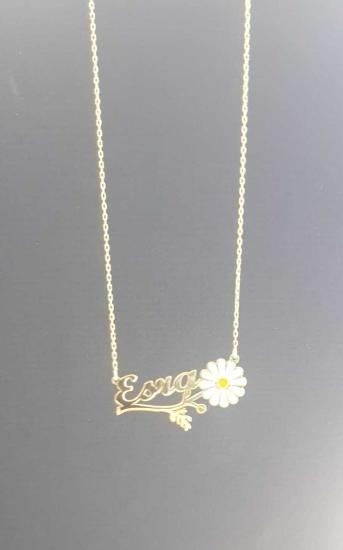 Esra İsimli Kolye 925 Ayar Gümüş  • Sevgiliye • Eşe • Anneye • Arkadaşa Hediye Kolye