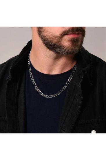 Vog 10 Mm Figaro Model 925 Ayar Gümüş Erkek Kolye Zincir Modelleri