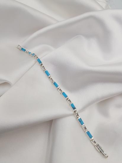 Vog Firüze Taşlı Şık Tasarım Sevgiliye,Anneye,Arkadaşa 925 Ayar Gümüş Hediye Bileklik