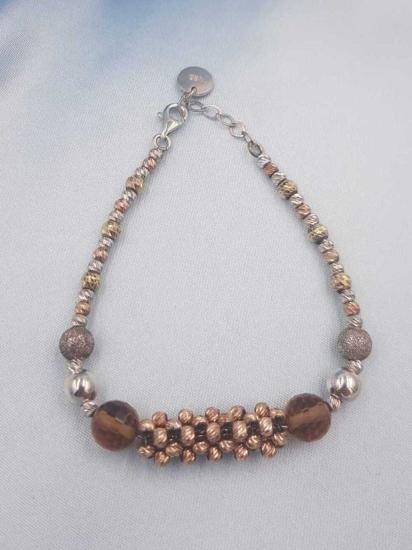 Vog Dorika Toplu V Zultanit Taşlı 925 Ayar Gümüş Sevgiliye,Anneye,Arkadaşa Hediye Bileklik