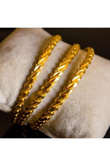 Adana Burma 22 Ayar Altın Kaplama 16 gr 1 Adet 925 Ayar Gümüş • Düğün • Nişan • Söz Takı Bilezği