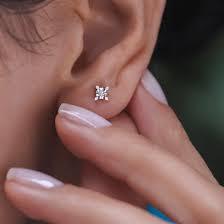 Vog 0.50 Karat Zirconia Markiz Esinti Tektaş 925 Ayar Gümüş Küpe