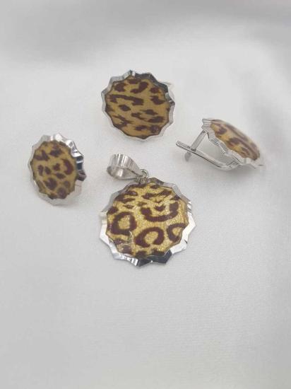 Vog Kaplan Desen Mine İşlemeli Sevgiliye,Anneye,Arkadaşa 925 Ayar Gümüş 3’Lü Set