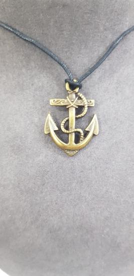 Vog Prinç Mikro Kaplama Gemi Çapa Figürü Sevgiliye,Arkadaşa,Babaya Hediye Unisex Kolye