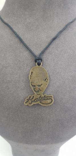 Vog Prinç Meteryalli K.Atatürk Silüeti V İmzası Deri İp Gönüm Sevgiliye,Arkadaşa,Babaya Hediye Kolye