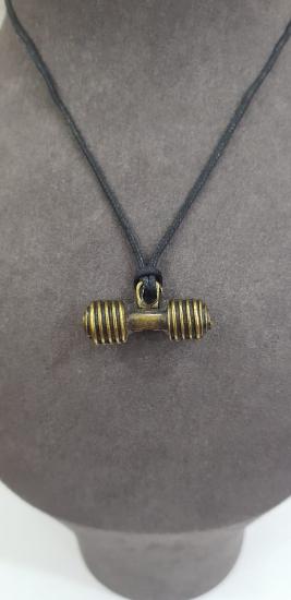 Vog Prinç Mikro Kaplama Sporcu Fitness Dambıl Sevgiliye,Arkadaşa,Babaya Hediye Erkek Kolye