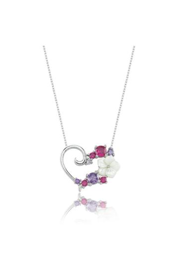 Vog Aşk Senfonisi Manolya Çiçeği Flowers 925 Ayar Gümüş Kolye