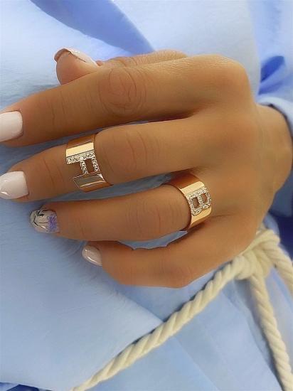 Vog Kişiye Özel Taşlı Harf 925 Ayar Gümüş Sevgiliye,Anneye,Eşe,Arkadaşa Hediye Yüzük