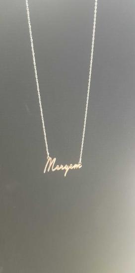 Meryem Yazılı Isim Kolye • 925 Ayar Gümüş • Sevgiliye • Eşe • Anneye • Arkadaşa Hediye Kolye