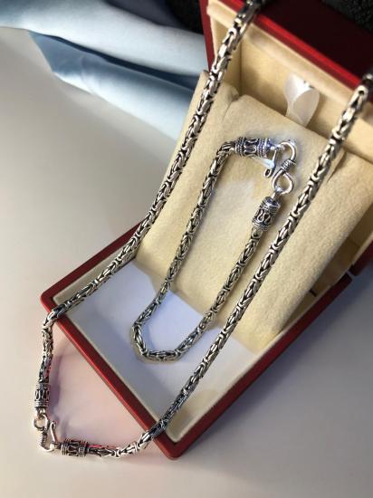 3.5mm Kancalı Kral 925 Gümüş Set • Işıklı Kutuda Sevgiliye • Eşe • Babaya Kolye Bileklik