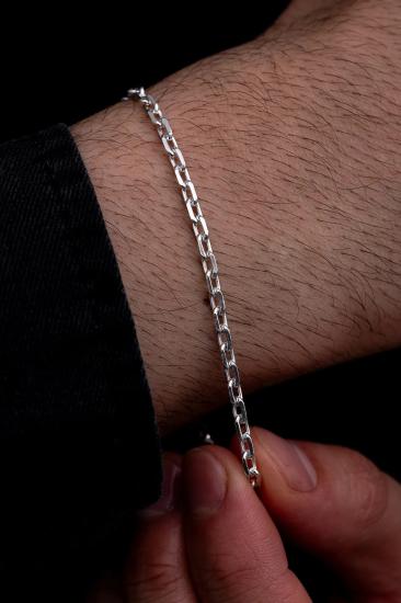 3mm Forse Model 925 Gümüş Bileklik • Işıklı Kutuda Sevgiliye • Eşe • Babaya Bileklik
