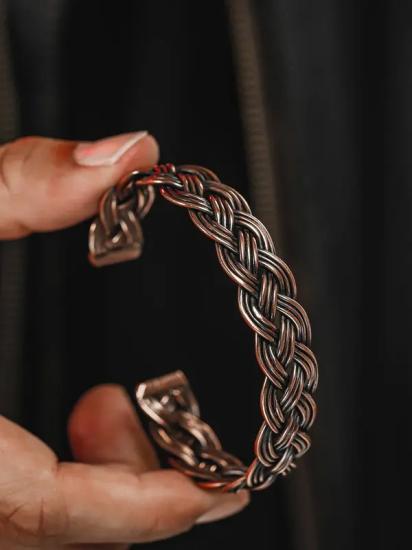 Yavuzun Mührü Model Bakır Bilezik Işıklı Kutuda • Sevgiliye • Eşe • Babaya Hediye Erkek Bileklik