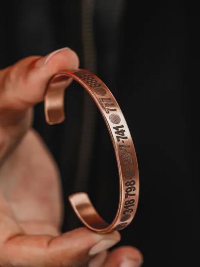 Tılsımlı Uğurlu Sayılar Melek Şans Bakır Bilezik  • Sevgiliye • Eşe • Babaya Hediye Bileklik