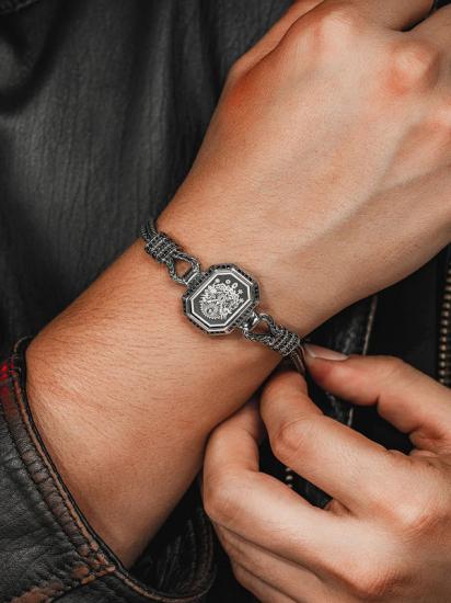 Osmanlı Arması İşlemeli Gümüş • Işıklı Kutuda • Sevgiliye • Eşe • Babaya Hediye Bileklik