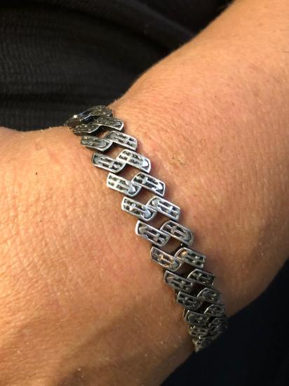 Denizci Çapa Motifli Model 925 Gümüş • Işıklı Kutuda Sevgiliye • Eşe • Babaya Hediye Bileklik