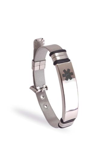 Vog Unisex Epikriz Acil Durum Paslanmaz Çelik Bileklik