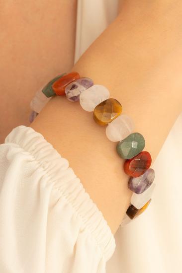 Vog 7 Çakra Doğal Taşı Bileklik Çakra Taşları Sevgiliye,Eşe,Anneye,Arkadaşa Hediye Rolex Bileklik